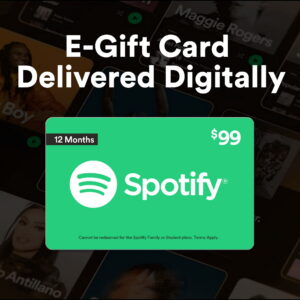 Spotify $99 12 Month eGift Card