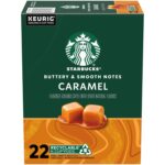 Starbucks K-Cup Coffee Pods, Caramel Naturally Flavored Coffee 22 Pods Sale