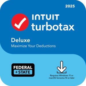 TurboTax Deluxe Federal and State 2025 Win/Mac Sale