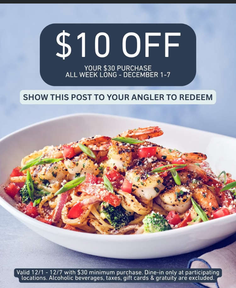 Bonefish Grill Coupon - Get $10 off your $30 purchase 
Dine in only

At participating locations.