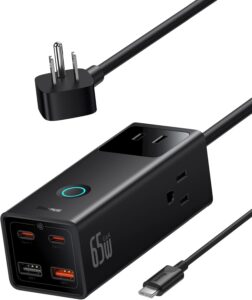 Baseus Power Strip Surge Protector 3 AC, 4USB Sale