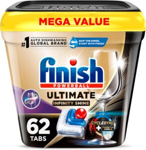 Finish Ultimate Infinity Shine Dishwasher Pods 62ct Sale