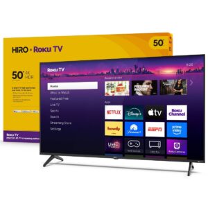 Hiro 4K HDR Smart TV Flat Screen LED Television with Roku TV Sale