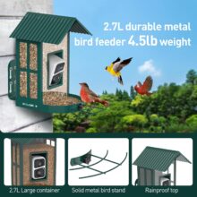 Soliom- Bird Feeder with Solar Powered Camera Sale