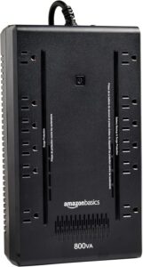 Amazon Basics UPS Battery Backup & Surge Protector 800VA/450W, 12 Outlets