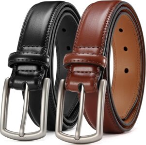 Leather Dress Belt Men 2 Pack Sale