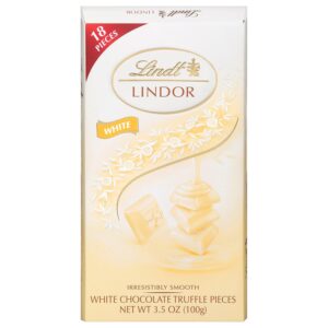 Lindt LINDOR White Chocolate Truffle Bar, 3.5oz 12pk, Sale