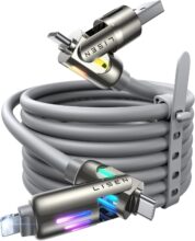 LISEN USB C/A to Lightning/USB-C Cable 6.6ft Sale