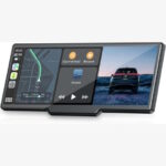 9.26'' Carplay Screen for Car with 2.5K Dash Cam and 1080P Backup Camera