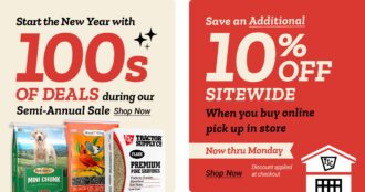 Tractor Supply 10% off Sitewide