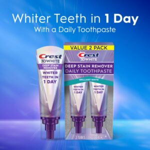 Crest 3DWhite Brilliance Deep Stain Remover Brilliant White Toothpaste - 3.1oz/2pk Sale