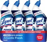 Lysol Power Toilet Bowl Cleaner, 4 X 24oz, 10X Cleaning Power Sale