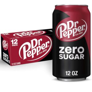 Dr Pepper Zero Sugar, 12 fl oz cans, 12 pack Sale