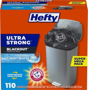 Hefty 13 Gallon White Pine Ultra Strong Large Trash Bags 110-ct Sale