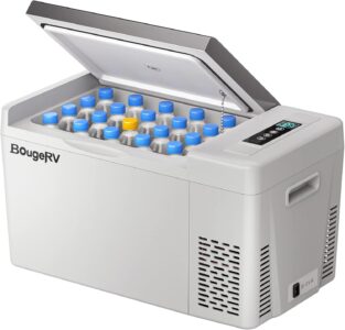 BougeRV 12 Volt Refrigerator 12V Car Fridge 23 Quart Portable Freezer
