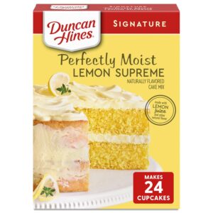 Duncan Hines Lemon Supreme Flavored Cake Mix, Easter Baking, 15.25 oz. Sale