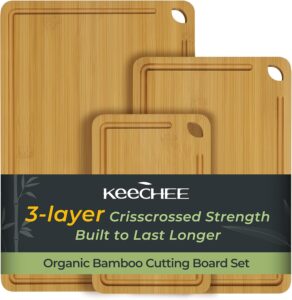 Keechee Bamboo Cutting Board for Kitchen Sale
