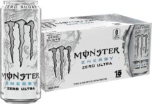 Monster Energy Zero Ultra, Sugar Free Energy Drink (Pack of 15) Sale