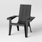 Resin Stackable Adirondack Chair Black - Room Essentials Sale