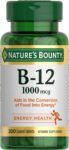 200 Count 1000 mcg Nature’s Bounty Vitamin B12 Tablets Sale