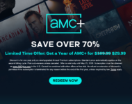 1 Year AMC+ Sale