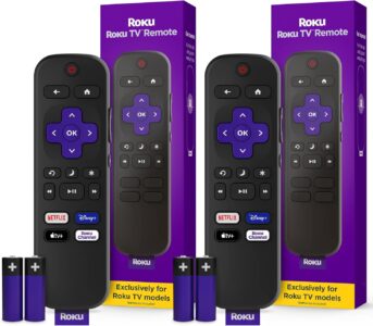 Roku TV Remote Control (Official Manufacturer Product) 2 Pack