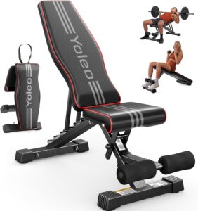 YOLEO Adjustable Weight Bench for Home Gym Sale