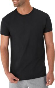 Hanes Men's Cotton, Moisture-Wicking Crew Tee Undershirts 6pk Sale
