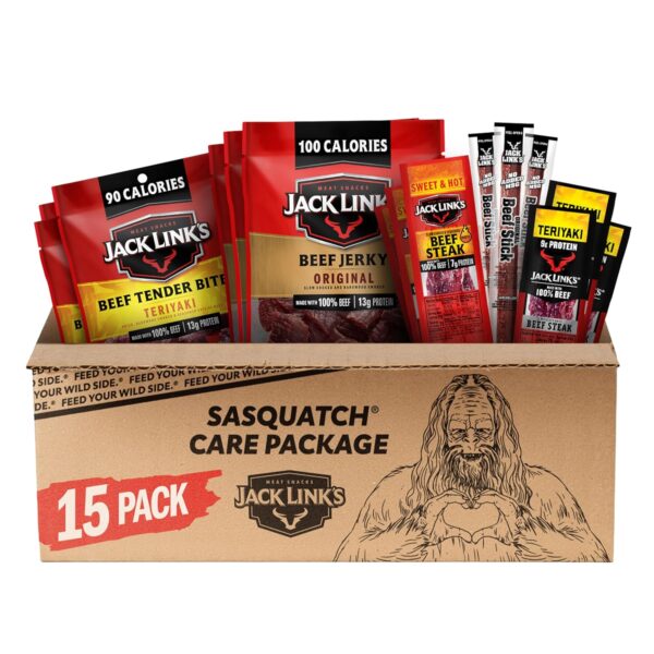 Jack Link's Beef Jerky Variety Pack Gift Basket - 15 Pack Sale $20.46 Free Shipping from Amazon #deals #amazondeals