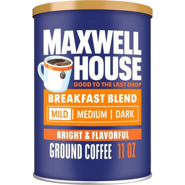 Maxwell House Breakfast Blend Ground Coffee, Light Roast, 11 Ounce Sale $2.22 Free Shipping from Amazon #deals #amazondeals