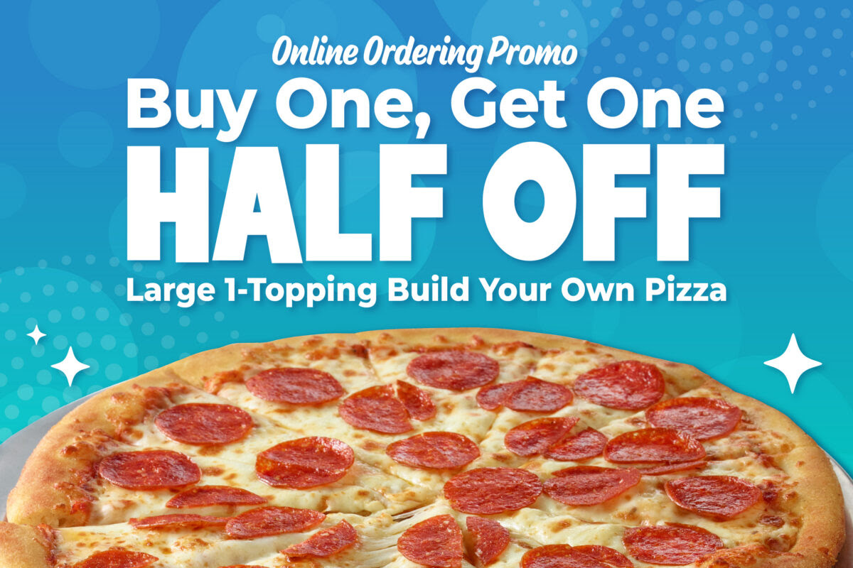 Chuck E Cheeses Coupon - Buy one, Get one Half Off
Large 1-topping: Build your own pizza in August
Online ordering promo
Use code BOGOLarge at checkout
At participating locations