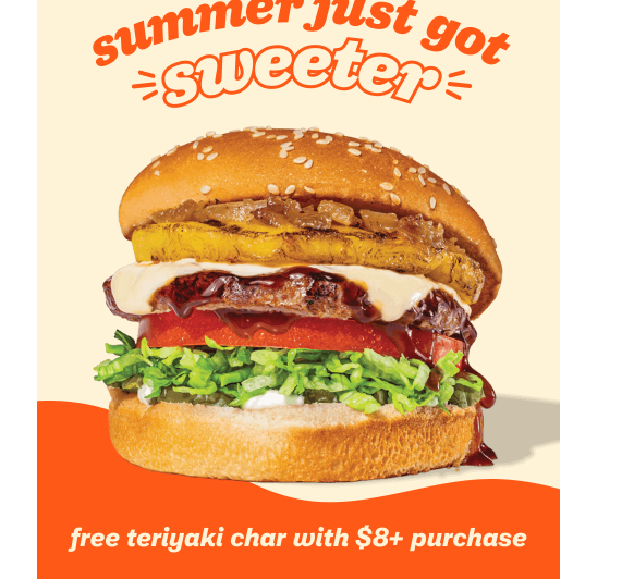 The Habit Burger Grill Coupon - Get a free Teriyaki Char
This National Grilling Month, MyHabit members (free to join) get a free Teriyaki Char with any $8+ purchase.
At participating locations.