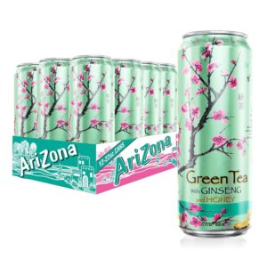 AriZona Green Tea with Ginseng and Honey - Big Can, 22 Fl Oz (Pack of 12) Sale