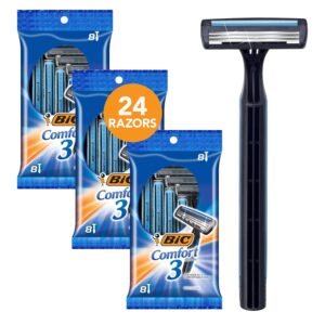 BIC Comfort 3 Disposable Razors 24ct Sale