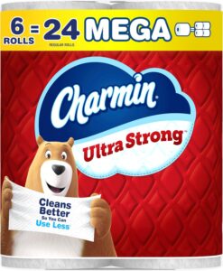 Charmin Ultra Strong Toilet Paper, 6 Mega = 24 Regular Rolls Sale