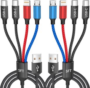 Dual TypeC 4 in 1 Multi Charging Cable, Charging Cords for Multiple Devices Sale