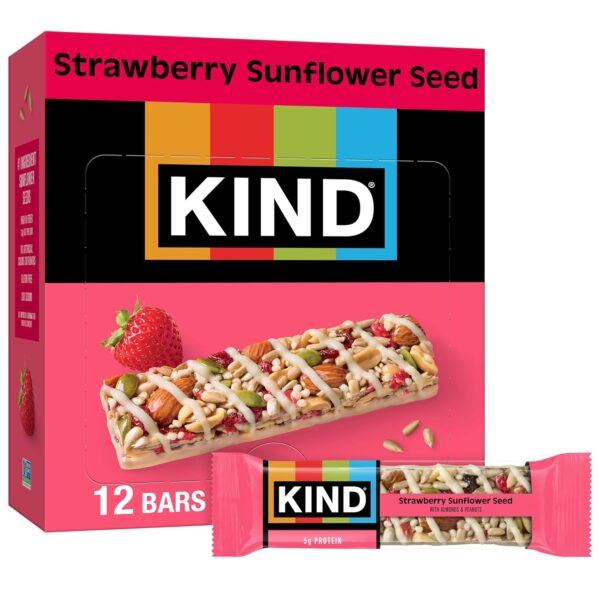 KIND Healthy Snacks Bars, Strawberry Sunflower Seed, Gluten Free Sale $6.98 Free Shipping from Amazon #deals #amazondeals