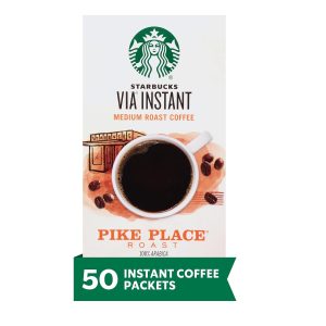 Starbucks VIA Instant Coffee Medium Roast Packets 50ct Sale