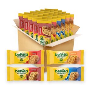 belVita Breakfast Bars Biscuits Variety Pack, 4 Flavors, 30 Packs Sale