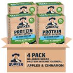 Quaker Protein Instant Oatmeal, Apple Cinnamon 24pk