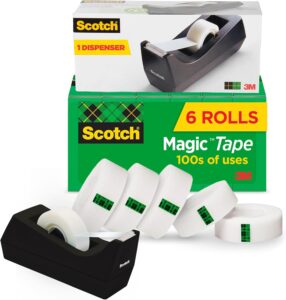 Scotch Magic Tape with Scotch Desktop Dispenser, 6 Rolls Sale