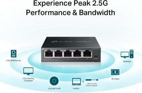 TP-Link TL-SG105S-M2, 5 Port Multi-Gigabit 2.5G Switch Sale