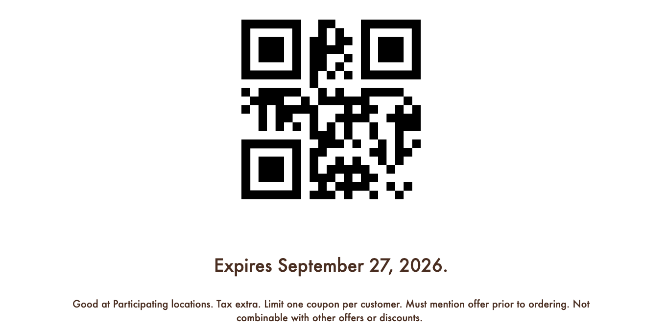 A&W Coupon - BOGO
Any size caramel dirty root beer
At participating locations.