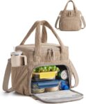 BAGSMART Corduroy Large Lunch Bag Women 14L Sale