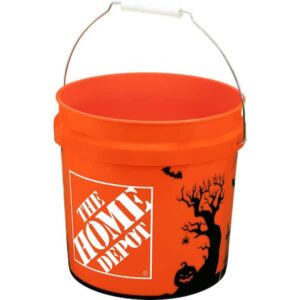 Home Depot 2 gal. Orange Halloween Bucket