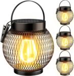 Solar Lanterns Outdoor Waterproof 4 Pack Sale