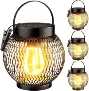 Solar Lanterns Outdoor Waterproof 4 Pack Sale