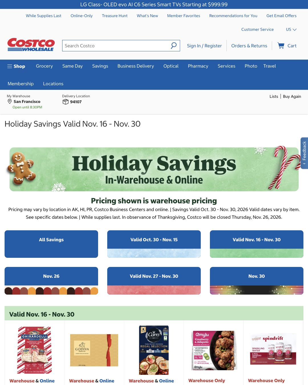 Costco Black Friday 2026 Ad