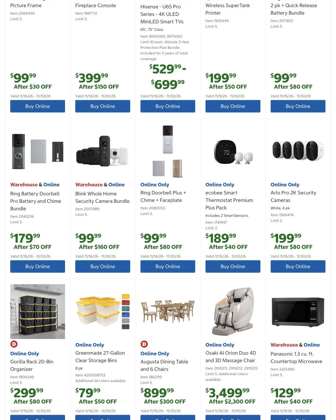 Costco Black Friday 2026 Ad