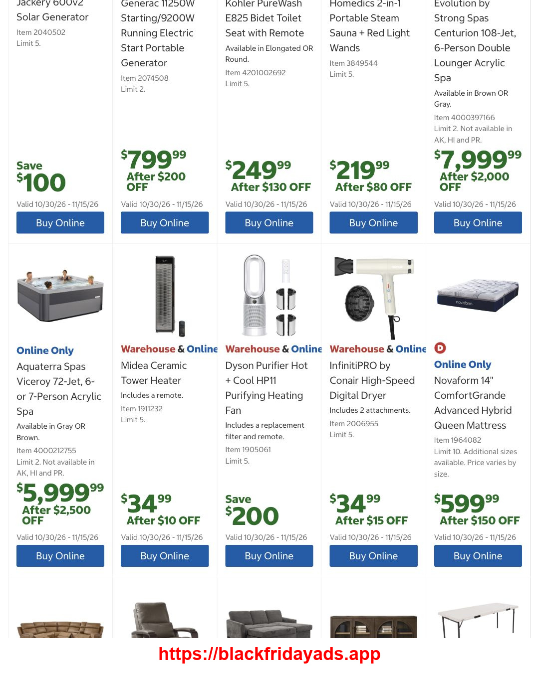 Costco Pre Black Friday 2026 Ad